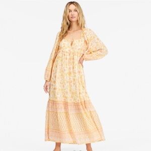 ☀️ NWT BILLABONG Endless Sunset Boho Maxi Dress